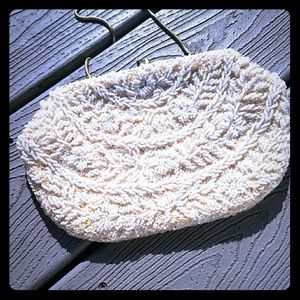 Hand beaded vintage clutch